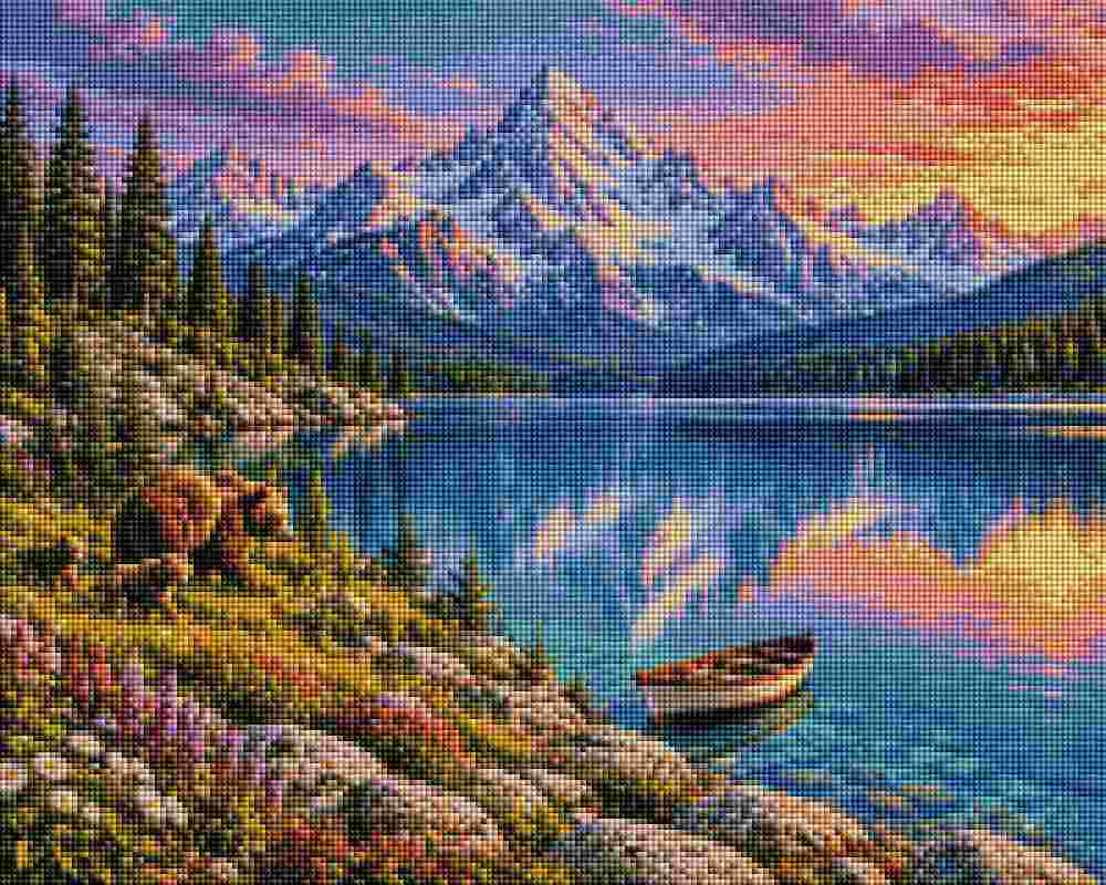Wonderful Lake - Diamond Art