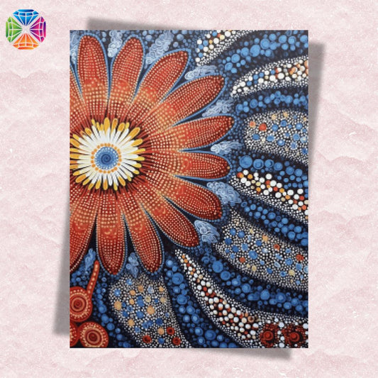 Aboriginal Art Flower - Diamond Painting