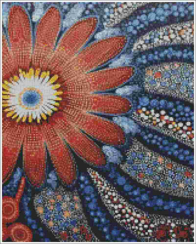 Aboriginal Art Flower - Diamond Art
