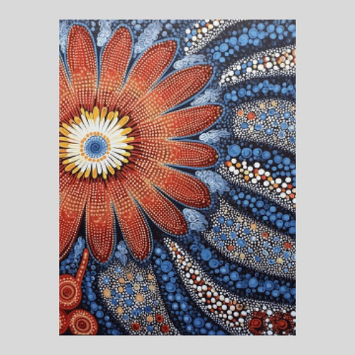 Aboriginal Art Flower - Diamond Painting