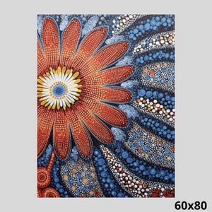 Aboriginal Art Flower 60x80 - Diamond Painting