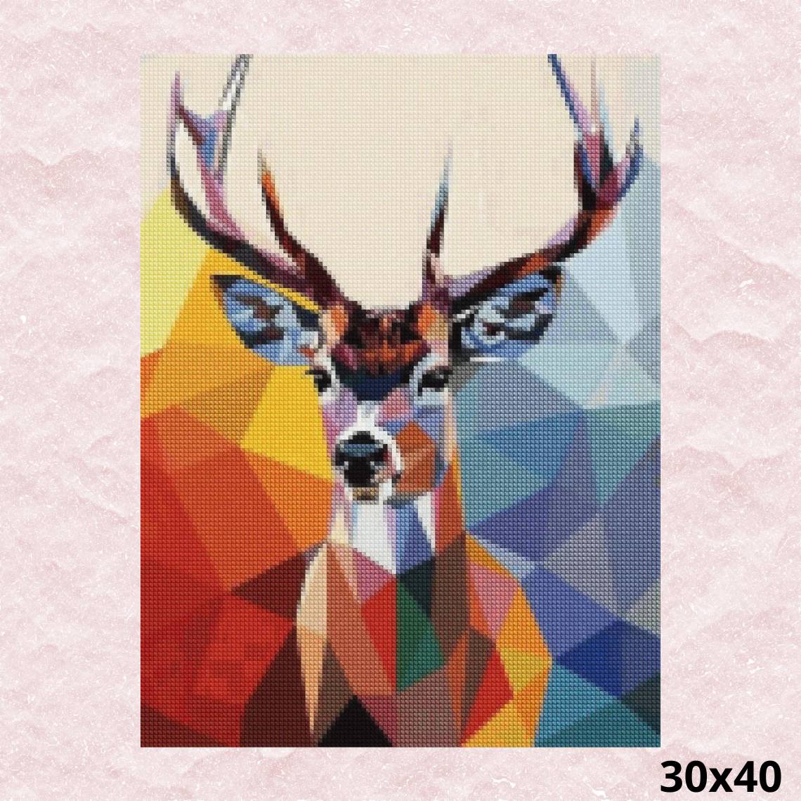 Abstract Deer 30x40 - Diamond Painting