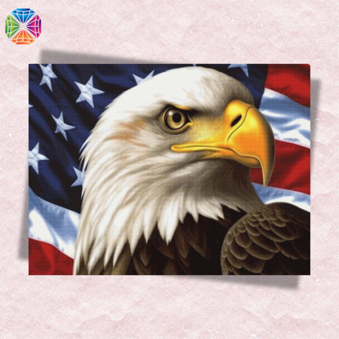 American Flag Eagle - Diamond Painting