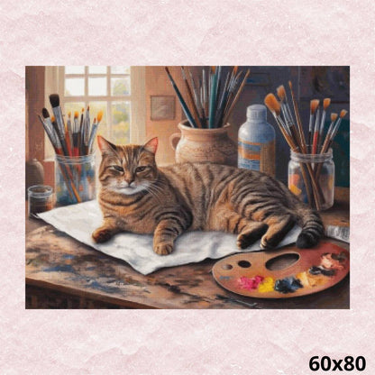 Art Cat 60x80 - Diamond Painting