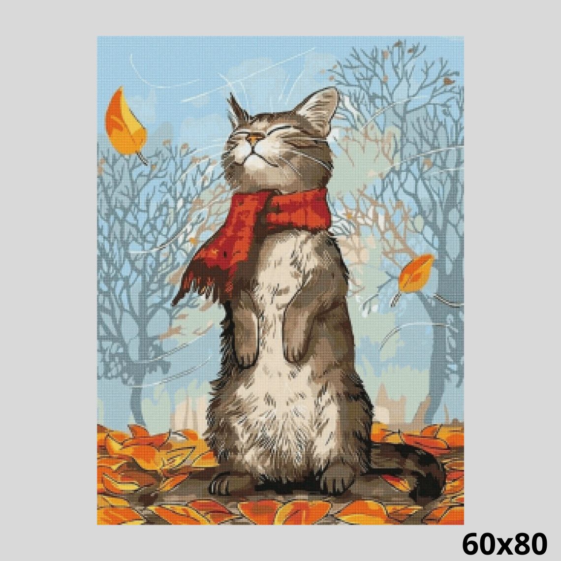 Autumn Kitty 60x80 - Diamond Art World