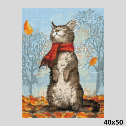 Autumn Kitty 40x50 - Diamond Art World