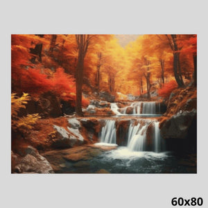 Autumn Waterfalls 60x80 - Diamond Painting