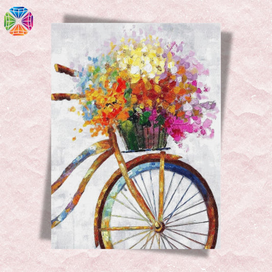 Basket Full of Flowers - Diamond Painting