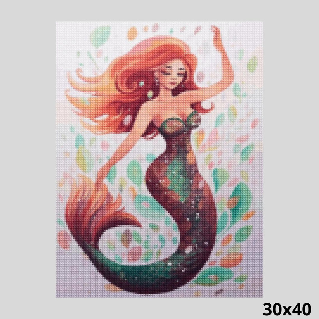 Beautiful Mermaid 30x40 - Diamond Painting