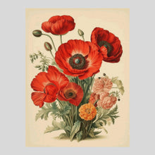 Load image into Gallery viewer, Beautiful Poppy Flowers - Diamond Art World
