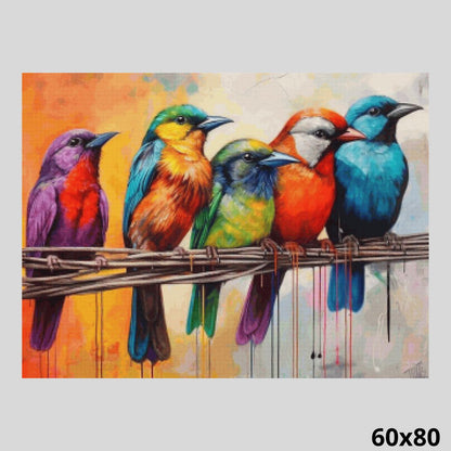 Bird Friends 60x80 Diamond Painting