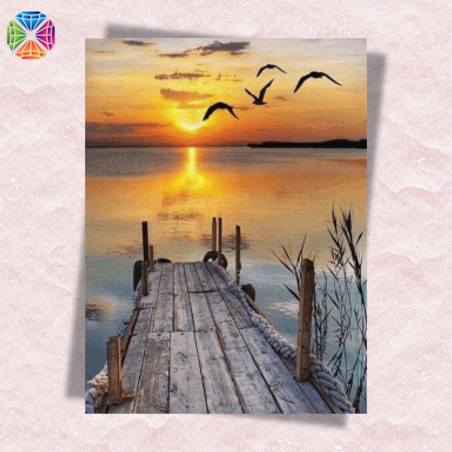 Birds at Sunset - Diamond Painting