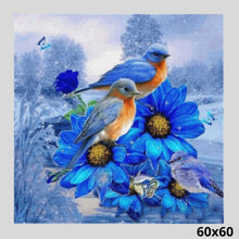 Load image into Gallery viewer, Birds in Blue 60x60 - Diamond Art World
