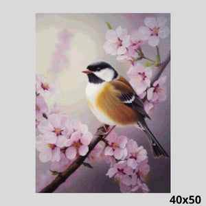 Bird in Spring 40x50 Diamond Painting