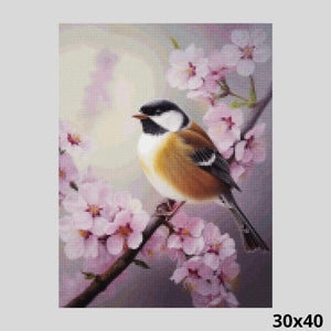 Bird in Spring 30x40 Diamond Painting