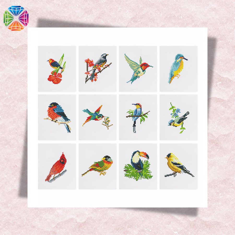 Birds Mini Diamond Painting - 12 pcs – Diamond Painting