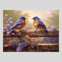 Load image into Gallery viewer, Birds on Fence Diamond Painting
