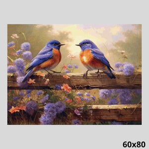 Birds on Fence 60x80 Diamond Painting