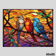 Load image into Gallery viewer, Birds Stained Glass 60x80 - Diamond Painting
