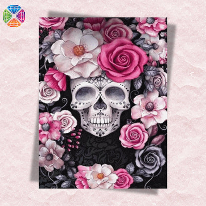 Boho Skull and Roses - Diamond Painting