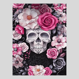 Boho Skull and Roses - Diamond Art