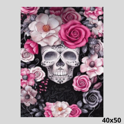 Boho Skull and Roses 40x50 - Diamond Art