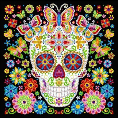 Boho Skull - Glow in the Dark Diamond Painting
