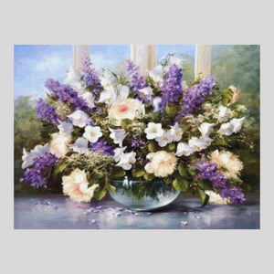 Bouquet Flowers in Bowl - Diamond Painting