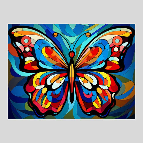 Butterfly Picasso Style - Diamond Painting