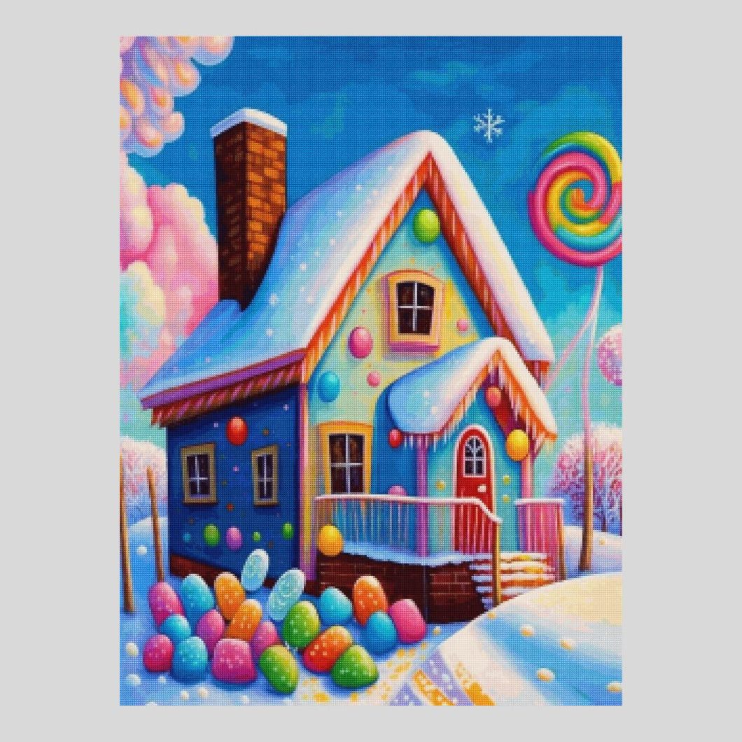 Candy Winter House Diamond Painting