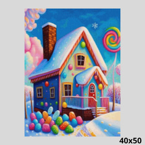 Candy Winter House 40x50 Diamond Painting