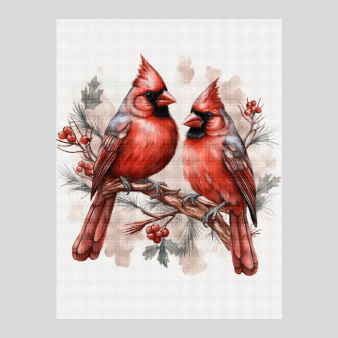Cardinals Pair - Diamond Art World