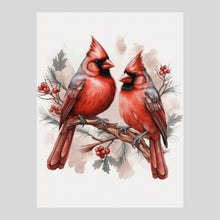Load image into Gallery viewer, Cardinals Pair Diamond art world
