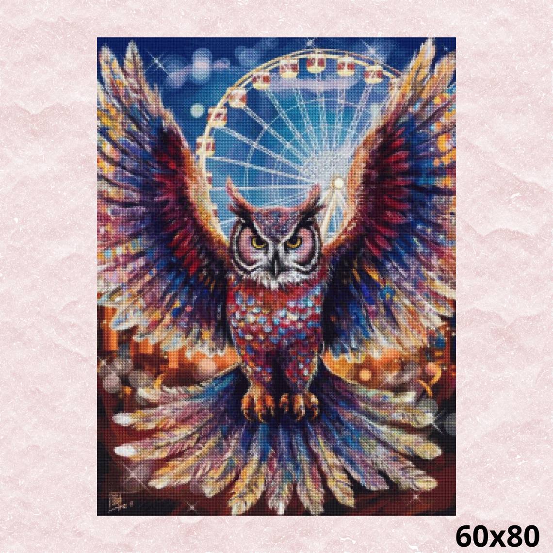 Carousel owl 60x80 - Diamond Painting