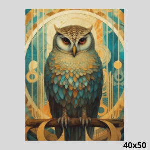 Carousel owl 40x50 - Diamond Painting