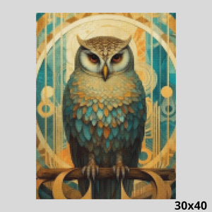 Carousel owl 30x40 - Diamond Painting