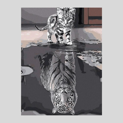 Cat and Tiger - Diamond Painting