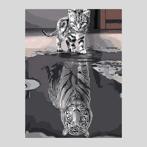 Cat and Tiger - Diamond Painting