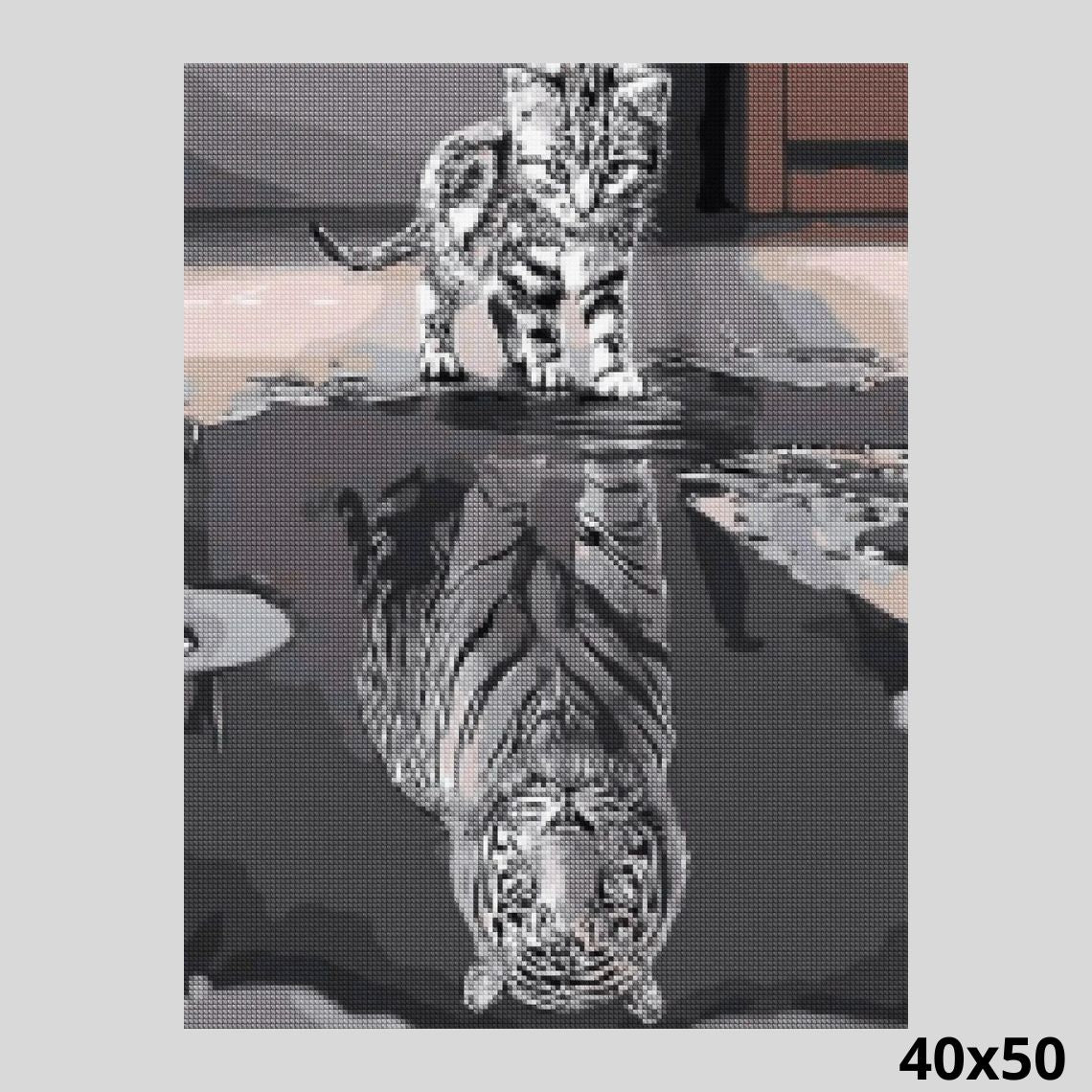 Cat and Tiger 40x50 - Diamond Painting