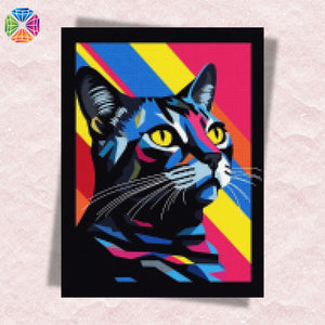 Cat in Warhol Style - Diamond Painting