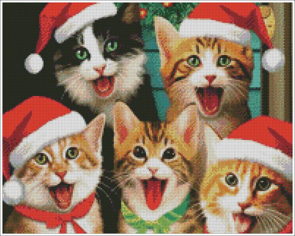 Christmas Cats - Diamond Art