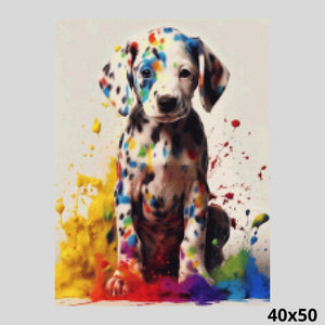 Color Stained Dalmatian 40x50 Diamond Painting