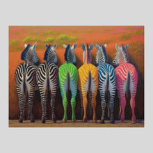 Load image into Gallery viewer, Color Zebras - Diamond Painting
