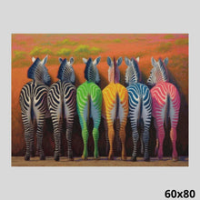 Load image into Gallery viewer, Color Zebras 60x80 - Diamond Painting
