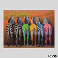 Load image into Gallery viewer, Color Zebras 40x50 - Diamond Painting
