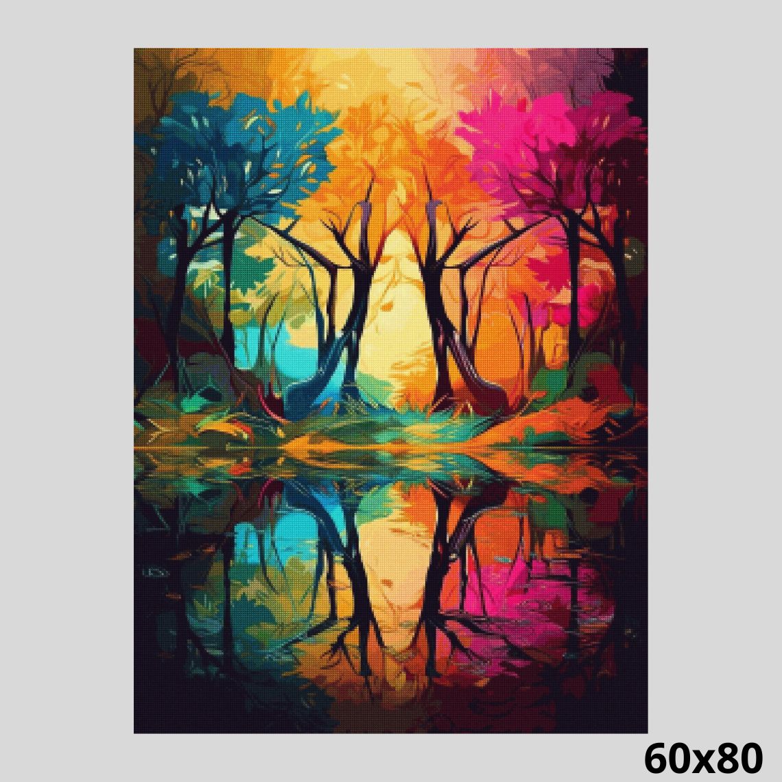 Colored Trees 60x80 - Diamond Art World