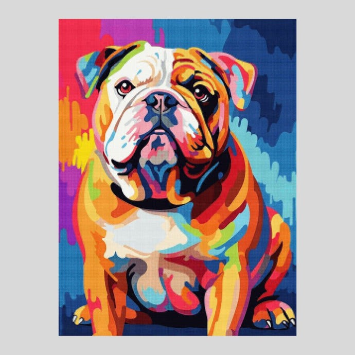 Colorful Bulldog - Diamond Art World