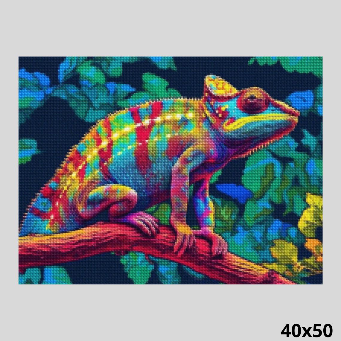 Colorful Chameleon Art