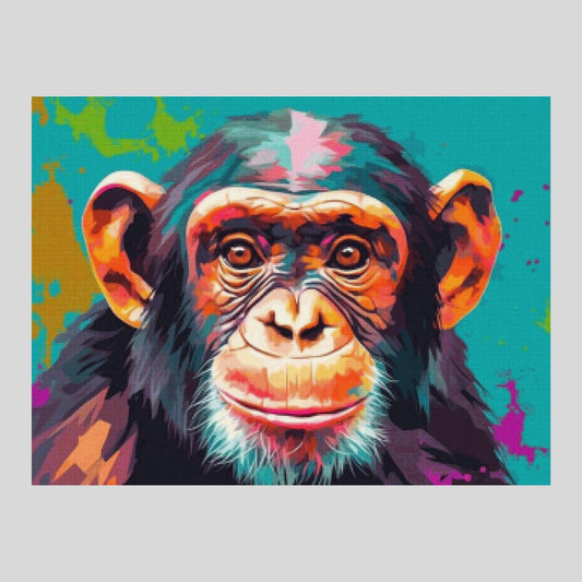 Colorful Chimpanzee - Diamond Art World