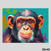 Load image into Gallery viewer, Colorful Chimpanzee 30x40 - Diamond Art World
